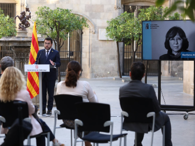 El president ha anunciat la guardonada amb el Premi. Autor: Jordi Bedmar