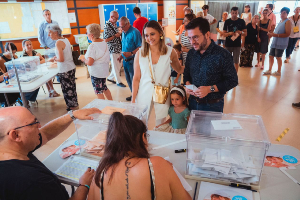 El president Pere Aragonès ha exercit el seu dret a vot (Fotografia: Arnau Carbonell)