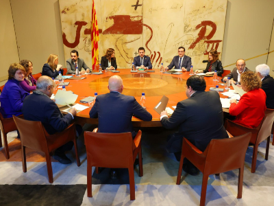 Reunió extraordinària del Govern (fotografia: Rubén Moreno)