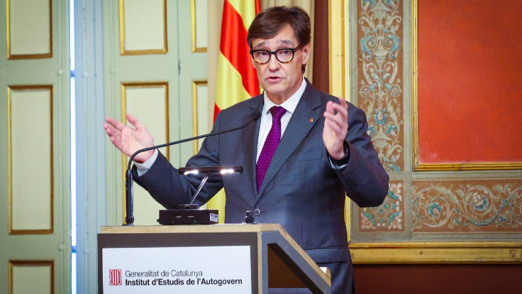 El president de la Generalitat, Salvador Illa, ha presidit aquesta tarda l’acte de lliurament dels Premis IEA 2024. Fotografies: Jordi Bedmar