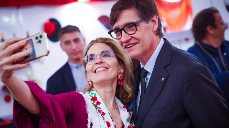 El president Illa a la inauguració de la Feria d'Abril de Catalunya, que enguany celebra la seva 52a edició El president Illa a la inauguració de la Feria d'Abril de Catalunya, que enguany celebra la seva 52a edició