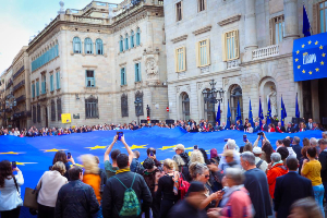 Acte amb motiu del Dia d'Europa organitzat per l'Ajuntament de Barcelona i la Representació de la Comissió Europea a Barcelona. Fotografia: Jordi Bedmar Acte amb motiu del Dia d'Europa organitzat per l'Ajuntament de Barcelona i la Representació de la Comissió Europea a Barcelona. Fotografia: Jordi Bedmar
