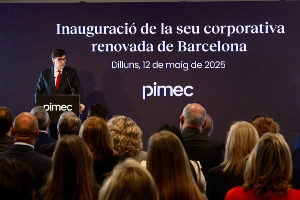 El president, durant la seva intervenció en l'acte. Fotografia: Rubén Moreno El president, durant la seva intervenció en l'acte. Fotografia: Rubén Moreno