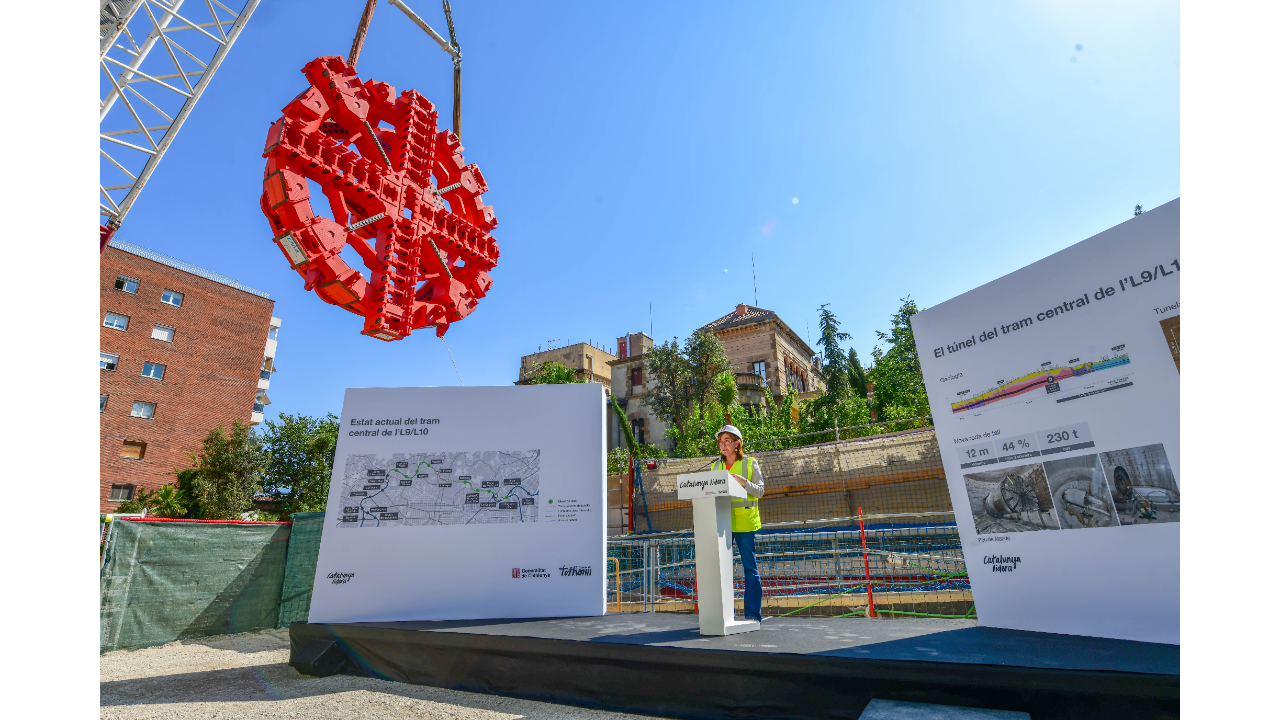 consellera Paneque L9 metro tuneladora tram central 